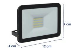 ELRO 10 Watt LED Strahler ALU, 5000 Kelvin Neutralweiß, IP65, 9x12cm -Licht Welt Geschaft 10 watt led strahler alu 5000 kelvin neutralweiss 1 2