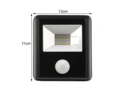 Perel 10 Watt LED Strahler Mit PIR Sensor, 4000 Kelvin Neutralweiß, IP65, 11x13cm -Licht Welt Geschaft 10 watt led strahler mit pir sensor 4000 kelvin ne 2