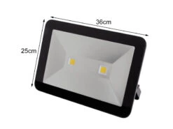 Perel 100 Watt LED Strahler ALU, 4000 Kelvin Neutralweiß, IP65, 25x36cm -Licht Welt Geschaft 100 watt led strahler alu 4000 kelvin neutralweiss 3