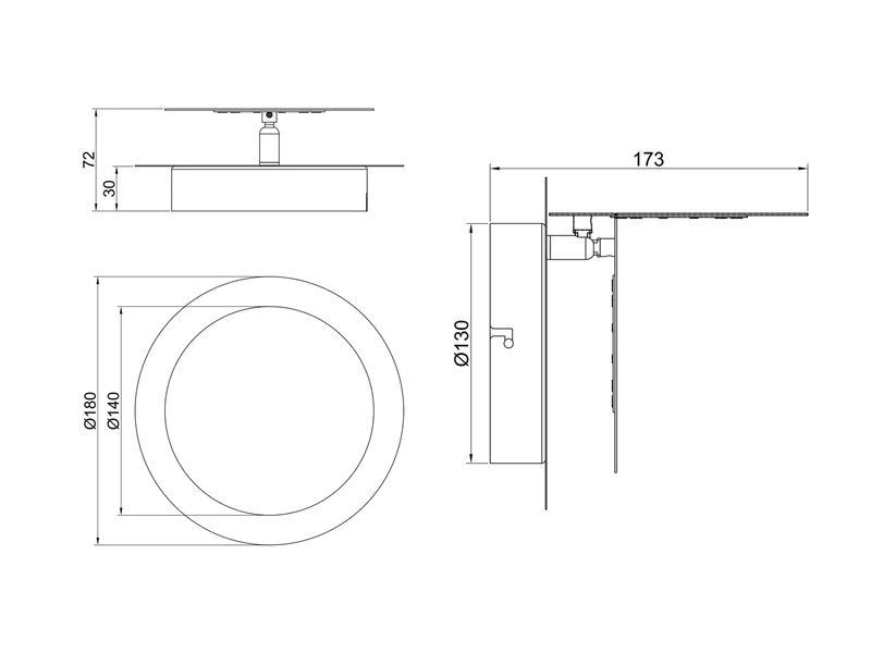 MeineWunschleuchte 2-er Set LED Wandleuchten Mit Indirekter Beleuchtung, Weiß Ø 18cm 9 MeineWunschleuchte 2-er Set LED Wandleuchten Mit Indirekter Beleuchtung, Weiß Ø 18cm – Bild 9