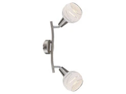 Globo 2-flammige LED Deckenlampe / Deckenstrahler ELLIOTT Mit Satinierten Schirmen 8 Globo 2-flammige LED Deckenlampe / Deckenstrahler ELLIOTT Mit Satinierten Schirmen -Licht Welt Geschaft 2 flammige led deckenlampe deckenstrahler elliott 1 3