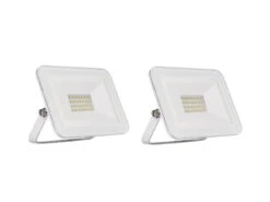 REV 20 Watt LED Flutlichtstrahler 2er SET, 6500 Kelvin Tageslichtweiß, IP65