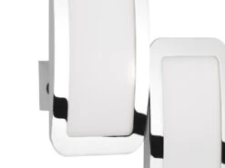 Wofi 2er Set 2-flammige LED Wandleuchte SAGA, Chromfarbig, 3-Stufen-Touchschalter -Licht Welt Geschaft 2er set 2 flammige led wandleuchte saga chromfarbi 2