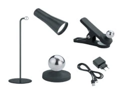 MeineWunschleuchte 2er SET 3 In 1 LED Akku Tischleuchten Mit Klemm- & Klebestation, Schwarz H: 36cm 11 MeineWunschleuchte 2er SET 3 In 1 LED Akku Tischleuchten Mit Klemm- & Klebestation, Schwarz H: 36cm -Licht Welt Geschaft 2er set 3 in 1 led akku tischleuchten mit klemm kl 18