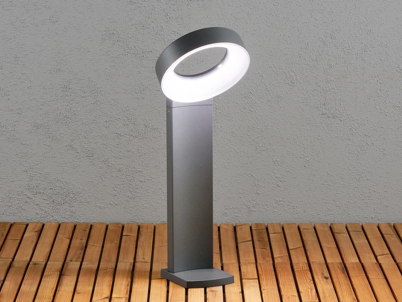 Konstsmide 2er-Set Auffällige Wegeleuchten ASTI, Anthrazit, 18W HP-LEDs, 1400 Lumen, 5000K 4 Konstsmide 2er-Set Auffällige Wegeleuchten ASTI, Anthrazit, 18W HP-LEDs, 1400 Lumen, 5000K – Bild 4