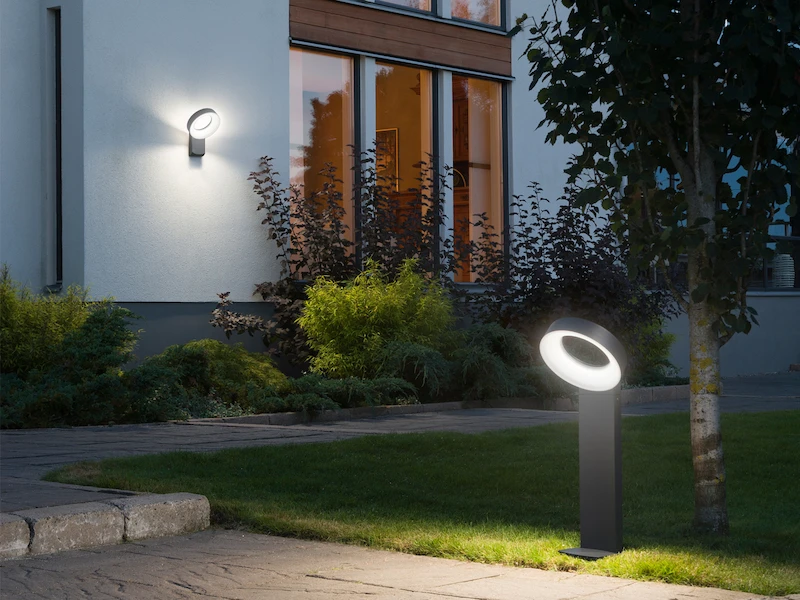 Konstsmide 2er-Set Auffällige Wegeleuchten ASTI, Anthrazit, 18W HP-LEDs, 1400 Lumen, 5000K 5 Konstsmide 2er-Set Auffällige Wegeleuchten ASTI, Anthrazit, 18W HP-LEDs, 1400 Lumen, 5000K – Bild 5