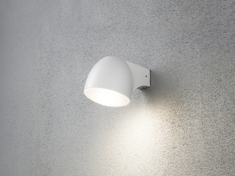 Konstsmide 2er Set Außenwandleuchte Downlight FERRERA Alu Weiß, High Power LED, Höhe 13cm 5 Konstsmide 2er Set Außenwandleuchte Downlight FERRERA Alu Weiß, High Power LED, Höhe 13cm – Bild 5