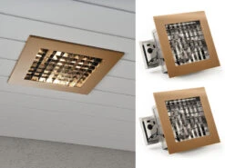 Konstsmide 2er-Set Elegante Deckeneinbauleuchten Aluminium Kupfer Lackiert E27, 27 X 27 Cm