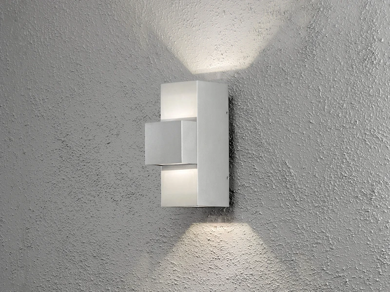 Konstsmide 2er-Set Graue Wandleuchten IMOLA, Up/Down-light, 9 Watt HP-LED, IP54 3 Konstsmide 2er-Set Graue Wandleuchten IMOLA, Up/Down-light, 9 Watt HP-LED, IP54 – Bild 3