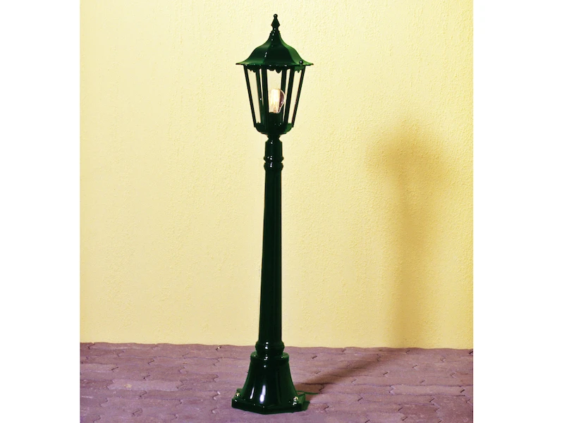 Konstsmide 2er-Set Grüne Wegeleuchten FIRENZE, E27, Aluminium, Inkl. Pfahl Und Fundament 4 Konstsmide 2er-Set Grüne Wegeleuchten FIRENZE, E27, Aluminium, Inkl. Pfahl Und Fundament – Bild 4