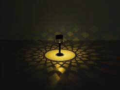 MeineWunschleuchte 2er Set Kleine LED Outdoor Solar Tischleuchten Gitterschirm Schwarz, Höhe 21cm -Licht Welt Geschaft 2er set kleine led outdoor solar tischleuchten git 4