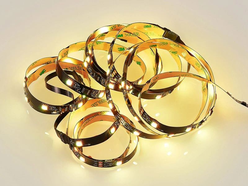 MeineWunschleuchte 2er Set LED Streifen Mit Fernbedienung, RGB & Sound Control - 300cm 2 MeineWunschleuchte 2er Set LED Streifen Mit Fernbedienung, RGB & Sound Control - 300cm – Bild 2