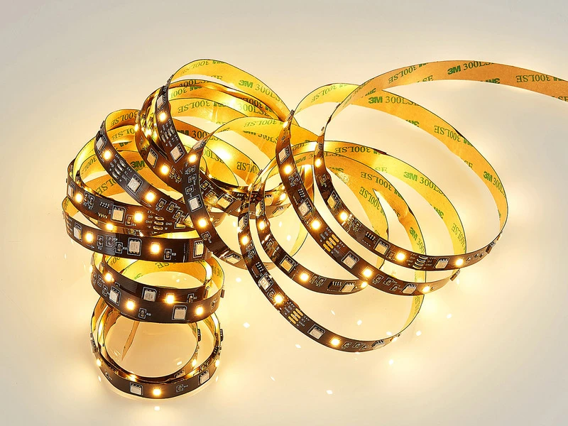 MeineWunschleuchte 2er Set LED Streifen Mit Fernbedienung, RGB & Sound Control Funktion - 5 Meter 2 MeineWunschleuchte 2er Set LED Streifen Mit Fernbedienung, RGB & Sound Control Funktion - 5 Meter – Bild 2