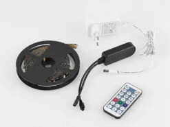 MeineWunschleuchte 2er Set LED Streifen Mit Fernbedienung, RGB & Sound Control Funktion - 5 Meter 16 MeineWunschleuchte 2er Set LED Streifen Mit Fernbedienung, RGB & Sound Control Funktion - 5 Meter -Licht Welt Geschaft 2er set led streifen mit fernbedienung rgb sound c 36