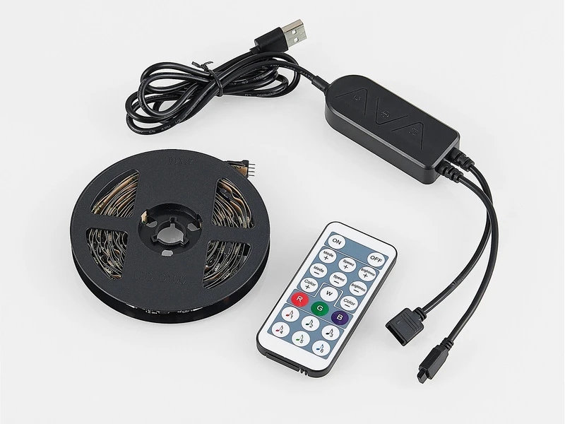 MeineWunschleuchte 2er Set LED Streifen Mit Fernbedienung, RGB & Sound Control - 300cm 6 MeineWunschleuchte 2er Set LED Streifen Mit Fernbedienung, RGB & Sound Control - 300cm – Bild 6