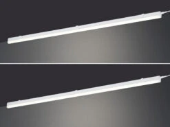 MeineWunschleuchte 2er SET LED Unterbauleuchten Mit Schalter & 230V Direktanschluss, 114cm Lang