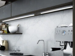 MeineWunschleuchte 2er SET LED Unterbauleuchten Mit Schalter & 230V Direktanschluss, 84cm Lang