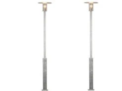 Konstsmide 2er Set Mastleuchte / Außenstehleuchte MODE, Bruchsicher, Straßenbeleuchtung