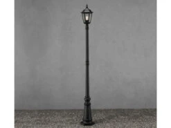 Konstsmide 2er-Set Mastleuchte FIRENZE, E27, Aluminium Schwarz, Inkl. Pfahl Und Fundament -Licht Welt Geschaft 2er set mastleuchte firenze e27 aluminium schwarz 1 4