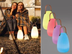 FHL Easy 2er SET Outdoor Akku Tischlampen Mit RGB & Fernbedienung In 2 Größen