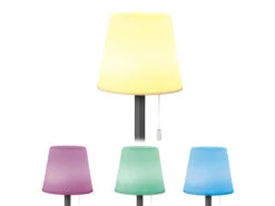 FHL Easy 2er SET Outdoor Akku Tischlampen Ohne Kabel Mit RGB Farbwechsel H: 29cm -Licht Welt Geschaft 2er set outdoor akku tischlampen ohne kabel mit rg 3