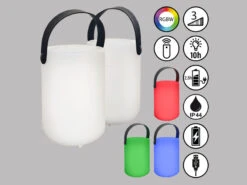 FHL Easy 2er SET Outdoor Tischlampen CIRO 15cm Ohne Kabel Mit Fernbedienung & RGB 9 FHL Easy 2er SET Outdoor Tischlampen CIRO 15cm Ohne Kabel Mit Fernbedienung & RGB -Licht Welt Geschaft 2er set outdoor tischlampen ciro 15cm ohne kabel m 3