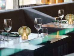 MeineWunschleuchte 2er SET Retro Akku Tischleuchten Mit Glas Lampenschirm Grün, Höhe 14cm -Licht Welt Geschaft 2er set retro akku tischleuchten mit glas lampensc 4