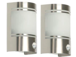 Ranex 2er-Set Rostfreie Außenwandleuchte Mit 7m/100° Bewegungsmelder, E27 60W