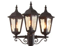 Konstsmide 2er-Set Schwarze Gartenlaterne FIRENZE 3 X E27 Inkl. Pfahl Und Fundament -Licht Welt Geschaft 2er set schwarze gartenlaterne firenze 3 x e27 ink 2