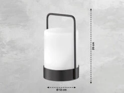 MeineWunschleuchte 2er SET Solar Tischleuchten Mit Fernbedienung & RGB LED - 20cm -Licht Welt Geschaft 2er set solar tischleuchten mit fernbedienung rgb 1 2