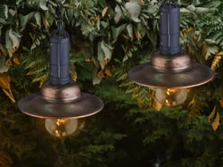 Globo 2er SET -Solarbetriebene LED Hängeleuchten Industrie Look & Shabby Chic Anstrich