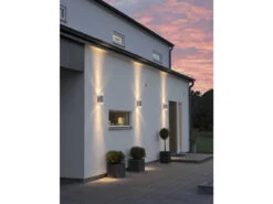 Konstsmide 2er-Set Up-Down Wandleuchte MODENA Galv. Stahl, GU10, Höhe 30 Cm, IP44 -Licht Welt Geschaft 2er set up down wandleuchte modena galv stahl gu10 11