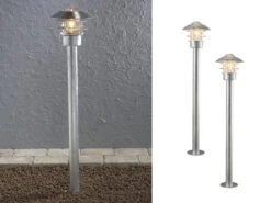 Konstsmide 2er Set Wegeleuchten MODENA 98cm Hoch, Beleuchtung Garten / Terrasse
