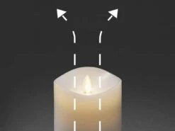 Konstsmide 3er Set LED Duftkerze Mit 6h Timer, Flackernd, Ø 9cm, Batteriebetrieb, Lavendel -Licht Welt Geschaft 3er set led duftkerze mit 6h timer flackernd 9cm b 4