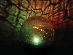 Perel 4 LED Solarleuchten Kugel Mit Erdspieß, Edelstahl, Dämmerungssensor, RGB-LED -Licht Welt Geschaft 4 led solarleuchten kugel mit erdspiess edelstahl 1 3