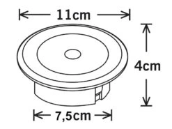 Konstsmide 6er-Set Solar LED-Bodenspot, Edelstahl, Ø 11cm, Je Spot Bis 100kg Belastbar -Licht Welt Geschaft 6er set solar led bodenspot edelstahl 11cm je spot 3