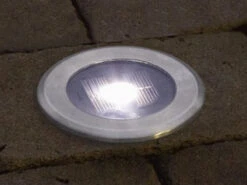 Konstsmide 6er-Set Solar LED-Bodenspot, Edelstahl, Ø 11cm, Je Spot Bis 100kg Belastbar -Licht Welt Geschaft 6er set solar led bodenspot edelstahl 11cm je spot 4