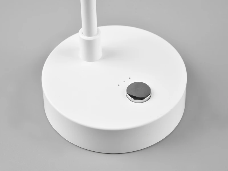 Reality Leuchten Akku Tischleuchte LENNY Per USB Aufladbar Sensordimmer Weiß, 28cm 7 Reality Leuchten Akku Tischleuchte LENNY Per USB Aufladbar Sensordimmer Weiß, 28cm – Bild 7