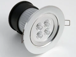 Konstsmide 2er Set LED Deckeneinbaustrahler Für Bad Und Außenbereich, Ø 12,5cm, Schwenkbar -Licht Welt Geschaft aluminium glas klar 2