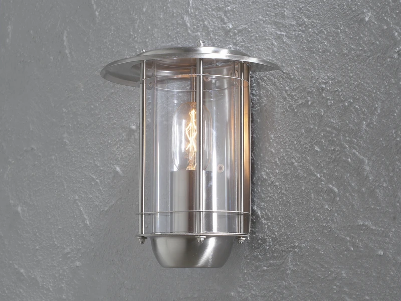 Konstsmide 2er Set Außenwandleuchten TRENTO, Wandlampe Edelstahl / Acrylglas Klar 3 Konstsmide 2er Set Außenwandleuchten TRENTO, Wandlampe Edelstahl / Acrylglas Klar – Bild 3
