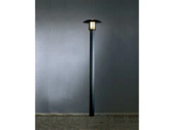 Konstsmide Mastleuchte / Gartenlaterne HEIMDAL, Höhe 200 Cm, Alu Schwarz / Glas Opal, E27 -Licht Welt Geschaft ambientebild 19