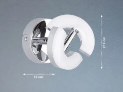 Fischer & Honsel Ausgefallene LED Wandleuchte / Wandspot Im 2er Set, Chrom, Spot Drehbar -Licht Welt Geschaft ausgefallene led wandleuchte wandspot im 2er set c 2