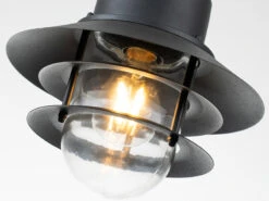 Elstead Lighting Außen Hängeleuchte COPENHAGEN Aus Edelstahl, Schwarz Ø22cm -Licht Welt Geschaft aussen haengeleuchte copenhagen aus edelstahl schw 5