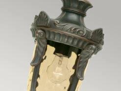 Elstead Lighting Außen Hängeleuchte PHILADELPHIA Jugendstil Mit Amberglas, Ø19cm -Licht Welt Geschaft aussen haengeleuchte philadelphia jugendstil mit a 7