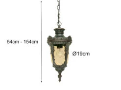 Elstead Lighting Außen Hängeleuchte PHILADELPHIA Jugendstil Mit Amberglas, Ø19cm -Licht Welt Geschaft aussen haengeleuchte philadelphia jugendstil mit a 9