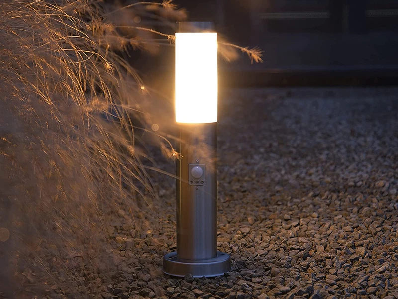 Ranex Außen Sockelleuchte Aus Edelstahl Mit Bewegungsmelder, Höhe 45cm 5 Ranex Außen Sockelleuchte Aus Edelstahl Mit Bewegungsmelder, Höhe 45cm – Bild 5