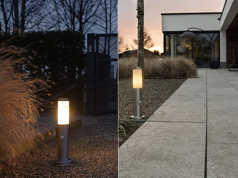 Ranex Außen Sockelleuchte Aus Edelstahl Mit Bewegungsmelder, Höhe 45cm 6 Ranex Außen Sockelleuchte Aus Edelstahl Mit Bewegungsmelder, Höhe 45cm – Bild 6