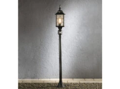 Konstsmide Außen Standlaterne MILANO Wegeleuchte Landhausstil Mit Bewegungsmelder, Schwarz