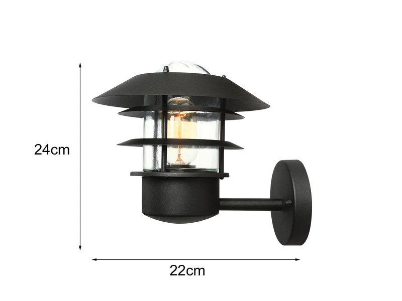 Elstead Lighting Außen Wandlaterne HELSINGOR Aus Edelstahl, Schwarz Höhe 24cm 8 Elstead Lighting Außen Wandlaterne HELSINGOR Aus Edelstahl, Schwarz Höhe 24cm – Bild 8