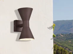 Trio Leuchten Außenwandleuchte ARDAS Up And Down In Rostoptik, Höhe 20cm